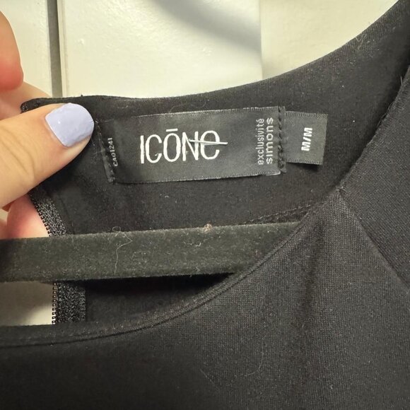 Icone Black Sheath Dress - Size M - Picture 3 of 3